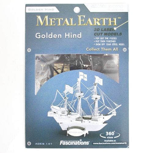 Metal Earth, 3D Model Kits, Metal, Gifts, Golden Hind, 2375